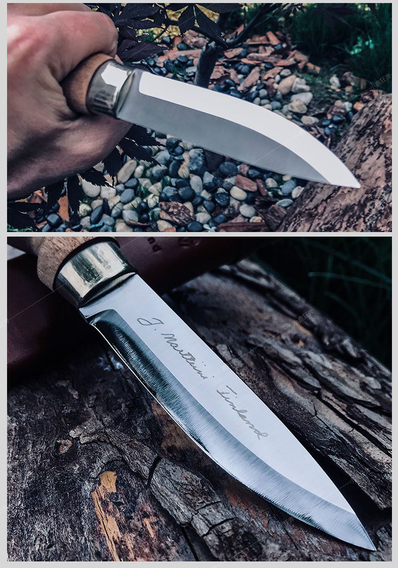 芬兰刀marttiini户外装备小直刀野蛮人野营刀便携工具装备小直刀