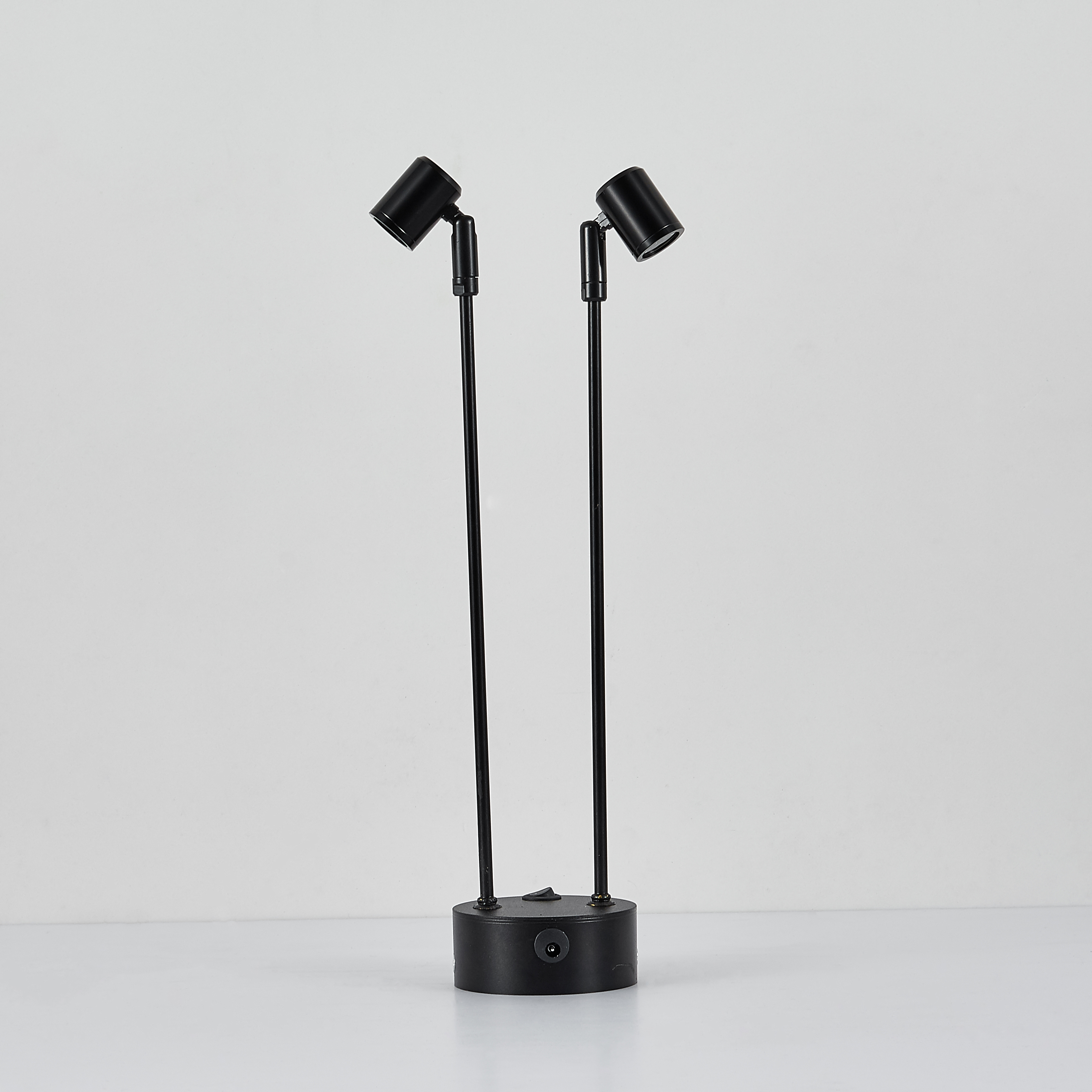 led可充电双头展柜射灯珠宝柜台无线展柜应急射灯吧台地摊小射灯