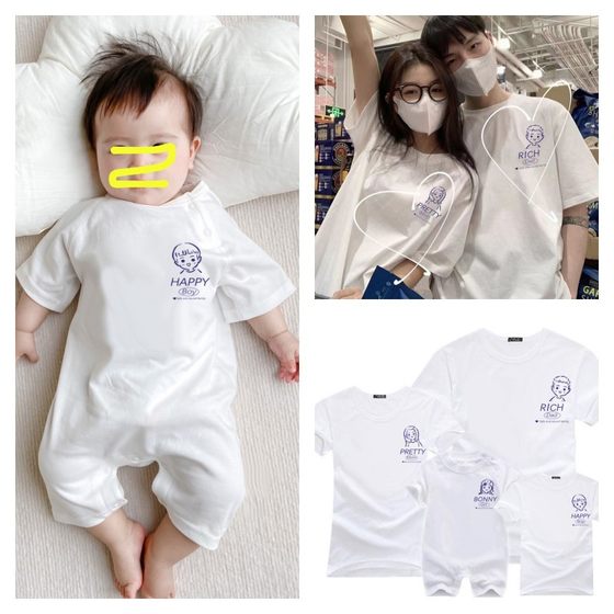 Explosive Street High end Baby One Piece Parent Child Clothing for a Family of Three and Four Summer Dress Short sleeved T-shirts, Western style Mother and Child Women's Clothing Explosive Street High end Baby One Piece Parent Child Clothing for a Family of Three and Four Summer Dress Short sleeved T-shirts, Western style Mother and Child Women's Clothing