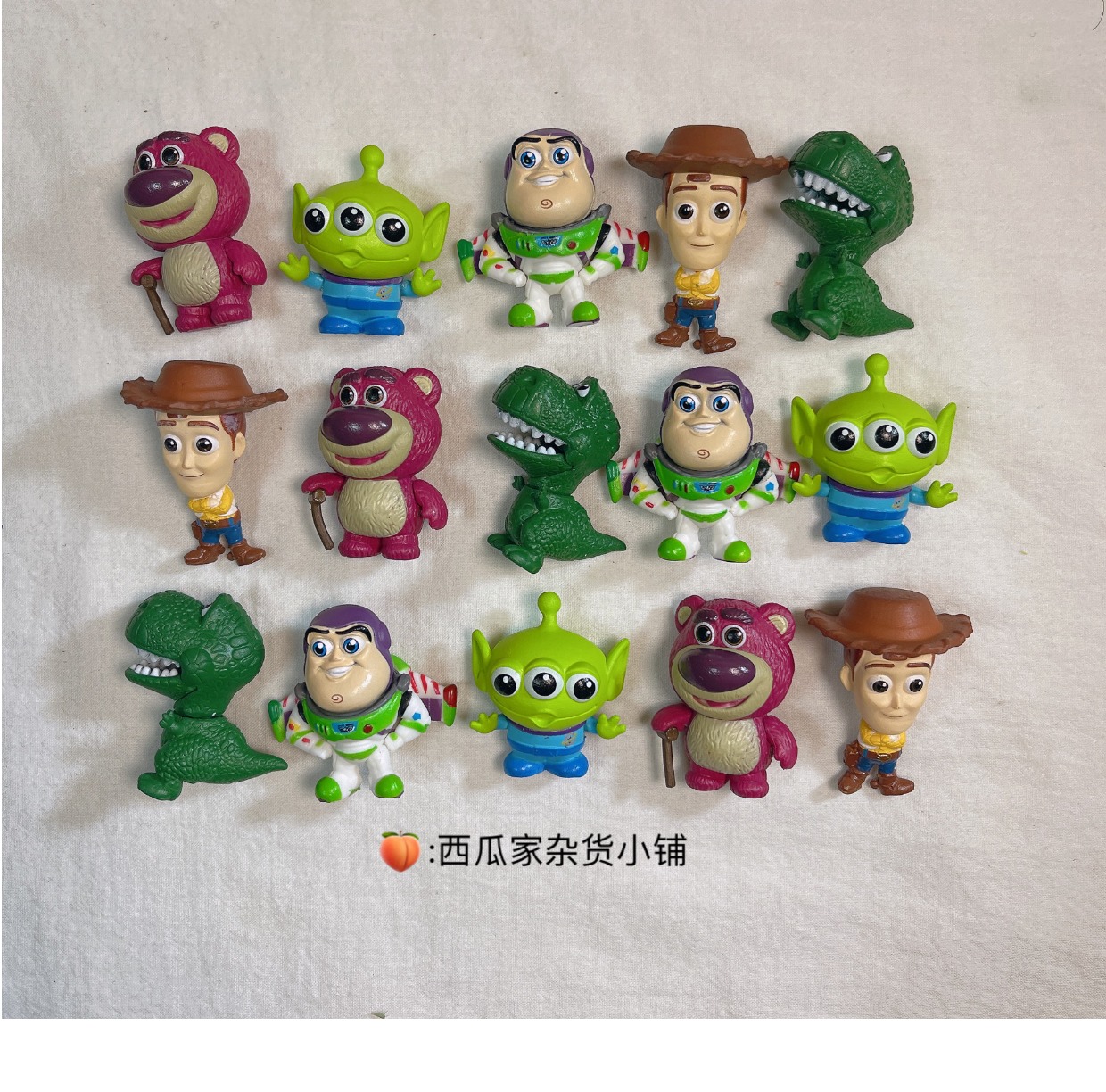 玩具总动员小公仔草莓熊胡迪奶油胶巴斯手机壳配件发夹材料diy