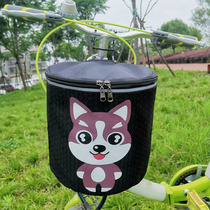 Bicycle basket front basket bicycle basket folding basket basket canvas electric scooter basket cloth basket basket basket basket