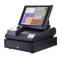English cashing machine Embedded touch screen all-in-one catering Australian Malay English Fast Food Cashier