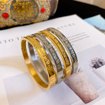 Vegetarian family Thai Buddhist Azanspray bracelet golden silver color