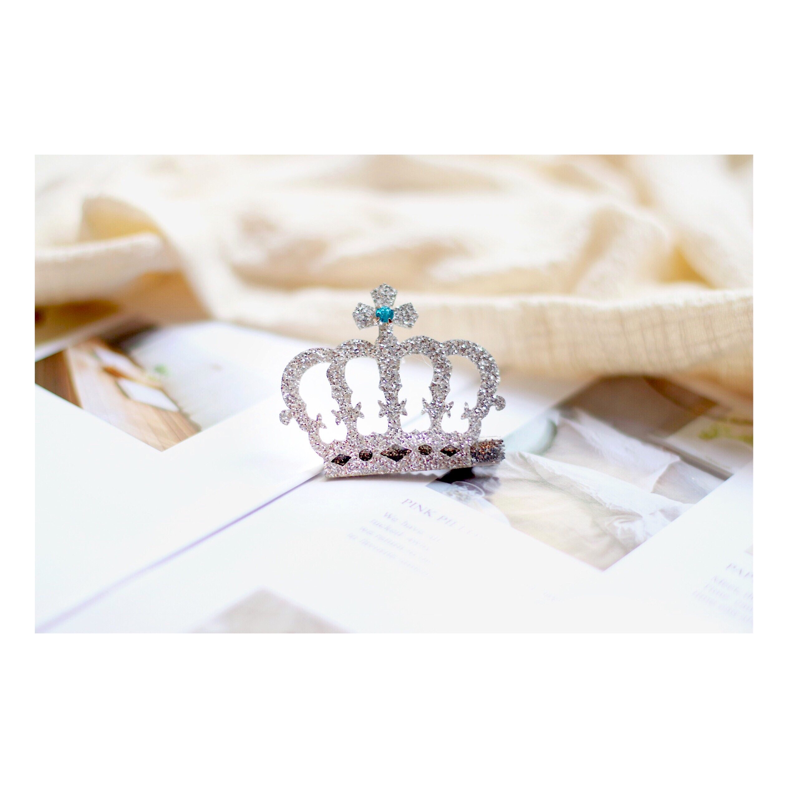 花小妞 公主皇冠女发饰 女孩头饰宝宝发夹 优雅立体闪闪皇冠发卡