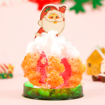 Santa Claus Christmas tree colorful toys watering crystallization paper tree flowering Christmas children creative toys gifts