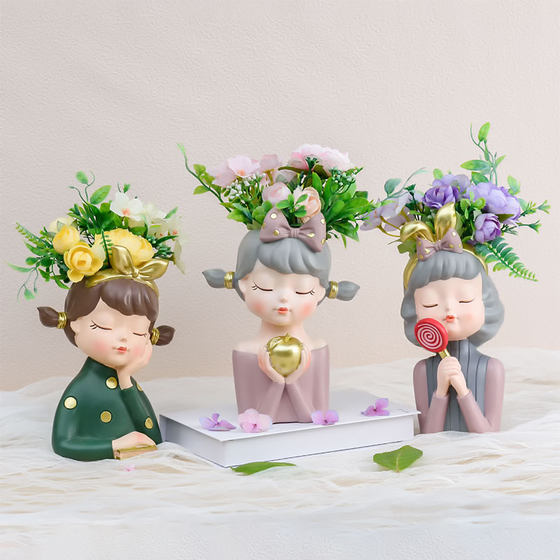 Creative cute young woman's simulated flower vase home decoration living room bedroom soft decoration ins style flower art
Creative cute young woman's simulated flower vase home decoration living room bedroom soft decoration ins style flower art