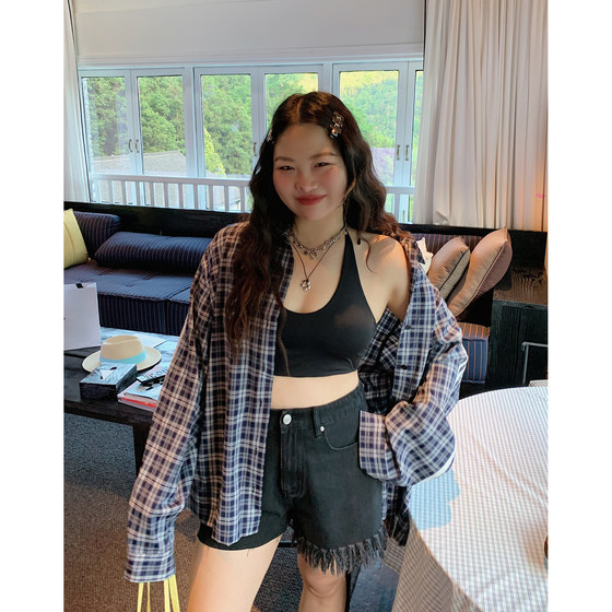 Dazi gold large letter plaid shirt jacket for women in spring and summer 2025 new high-end slightly fat long-sleeved top
Dazi gold large letter plaid shirt jacket for women in spring and summer 2025 new high-end slightly fat long-sleeved top