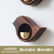 Day Style Small Bird Wind Bell Brass Multifunction Magnetic decorated doorbell Doorbell Fridge Stick to the door Wood bell Bell Gift
