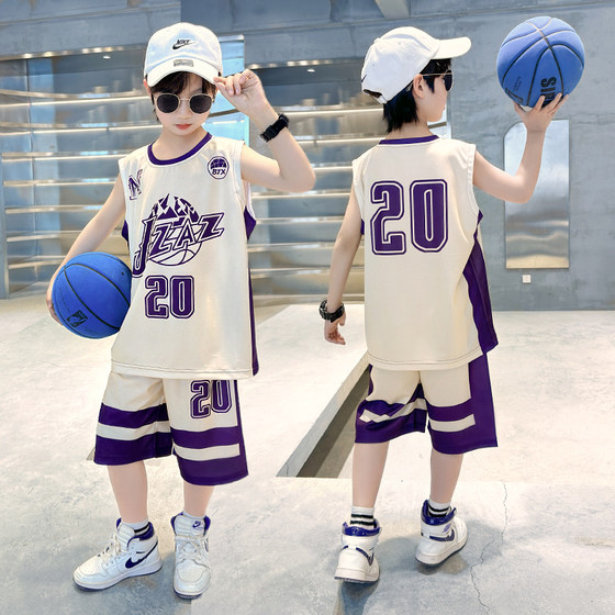 Children's summer basketball suit boys quick-drying breathable vest jersey boys sports vest sleeveless two-piece set
Children's summer basketball suit boys quick-drying breathable vest jersey boys sports vest sleeveless two-piece set