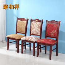Hotel dining table and chairs restaurant solid wood dining chairs box chairs banquet wedding banquet dining table and chairs family restaurant table and chairs