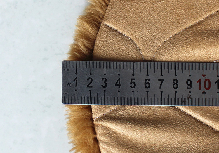 短毛绒坐垫45x45办公室椅子垫圆形仿羊毛绒椅垫老板椅坐垫方形