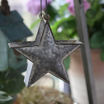 American Country Pentagon Pentagon Flower Pot Iron Flower Garden Flower Art Grocery Retro Decoration Accessories