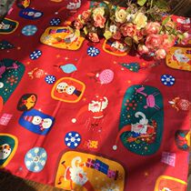 New Christmas Gifts Handkerchief 61 Childrens Day Handkerchief Wind Lv Shu Cartoon Japanese Mid-Autumn Cotton Coated Leather 50