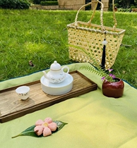 Japanese style and wind wrap towel Japanese wind LV big handkerchief wine bottle packaging bag bag bag leather lunch Mid-Autumn Festival cover cloth square towel