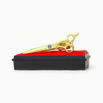 Boutique Meden Japan imported scissors type pet beautician competition tie clip collar clip brooch