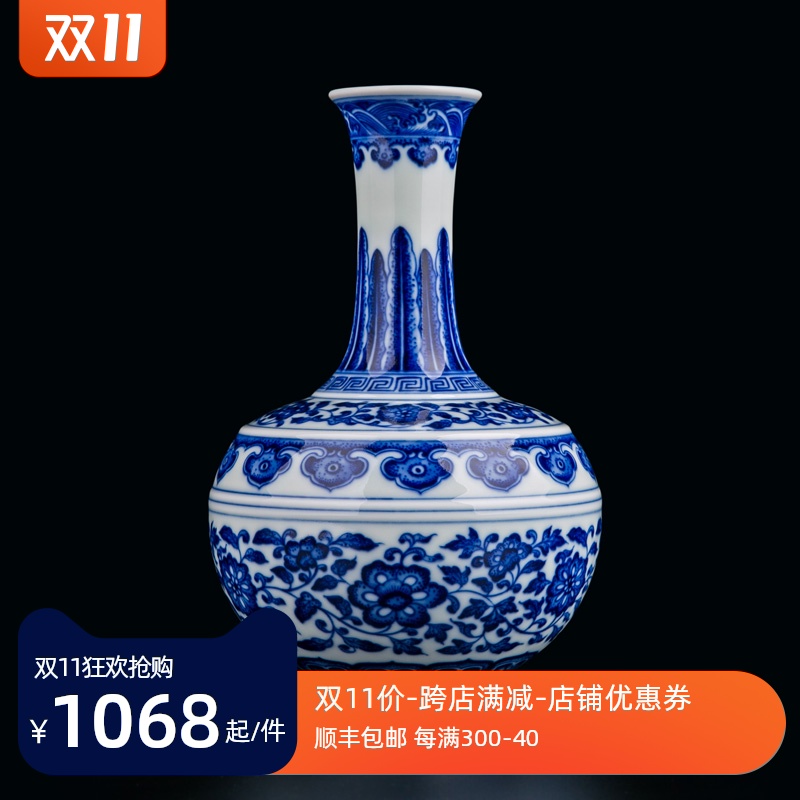 Jingdezhen ceramics new Chinese antique hand - made firewood vase household place, a large sitting room porch TV ark