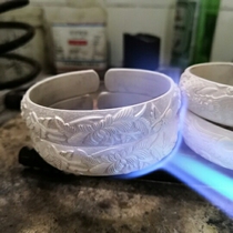 Handmade carved silver bracelets sterling silver bracelets