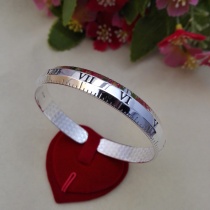 Sterling Silver Ruler Bracelet Roman Numeral Simple Bracelet College Student Football Silver 999 Popular Bracelet