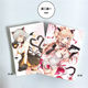 Two-dimensional anime game around the girl frontline star cocoon red peony poster cover rubber notebook notepad Two-dimensional anime game around the girl frontline star cocoon red peony poster cover rubber notebook notepad