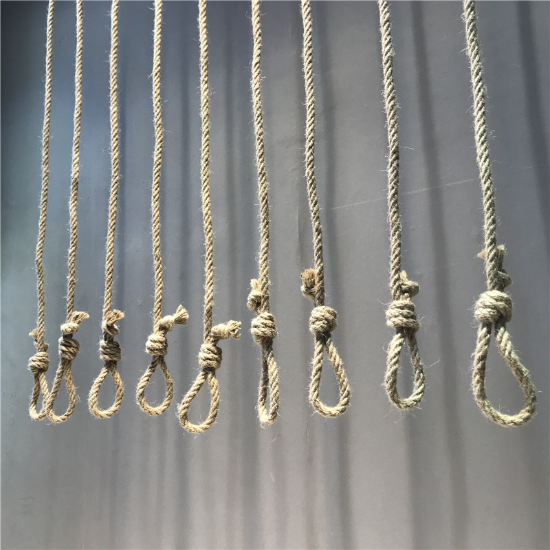 Clothing Store Rings Hanger Hanger hanger rack Long hook upper wall Hanging Hemp Rope Retro Rings Clothing Rack-Taobao