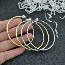 2020 new ear clip shiny exaggerated large ring earrings women without ear pierced ear clip large ear ring earrings jewelry women