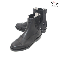 New rear zipper riding boots first layer cowhide riding boots mens and womens equestrian boots logo spurs buckle