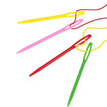 Children Weave Needle Handmade DIY Tool Color Plastic Wool Thread Needle Sewing Needle Plush Needle Threading Needle Nursery School