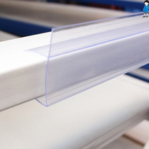 Convenience store wooden board label transparent strip label card slot container shelf card strip Supermarket paste strip price label