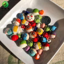 Ceramic Kitten Little Mouse lucky cat bracelet bracelet diy handmade accessories piggy bag hanging key chain