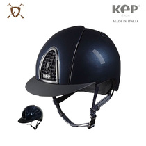 Italian KEP equestrian helmet bright men and women equestrian hat comfortable lightweight protective gear Knight equipment Blue Black