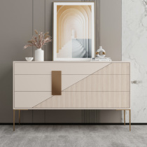 Willpower minimalist minimalist closing cabinet minimalist modern triple-drawing cabinet In-house Decorative Cabinet Living-room Storage Partition Cabinet Light Lavish Cupboards