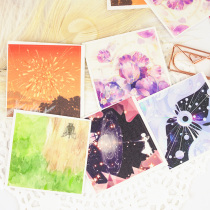 Original design Chiba x Shule custom ink Color Ink Label Self-adhesive Sticker 4 5x4 5cm