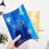 Korea SNP BIRDS NEST AQUA Snape MARINE BIRDs Nest Hydration Gold collagen Mask