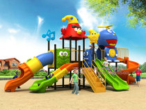 Outdoor large slide kindergarten children outdoor swing combined slide square recreational and amusement equipment