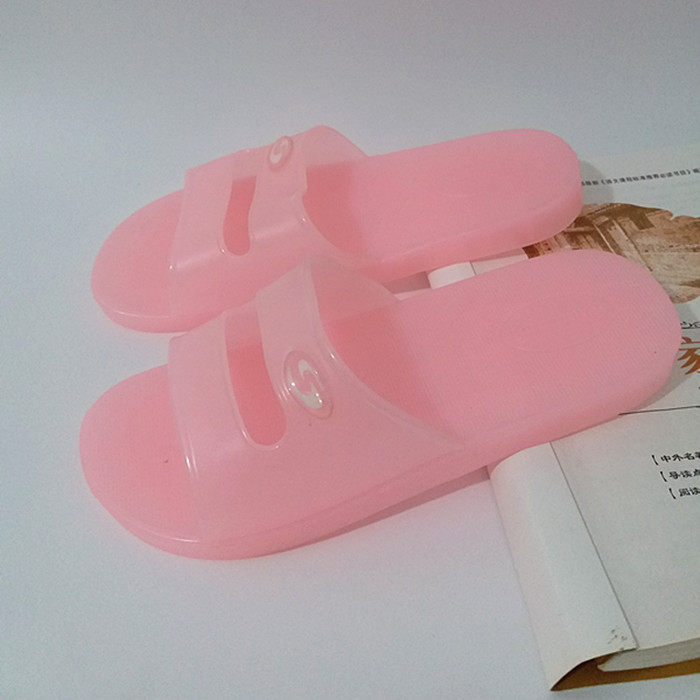 夏季水晶透明塑料凉拖鞋注压一体果冻沙滩鞋男女情侣家居防滑拖鞋_7折