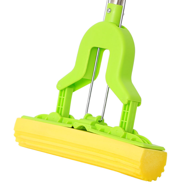 淘宝3拖头家用对折式挤水海绵拖把可替换头拖布