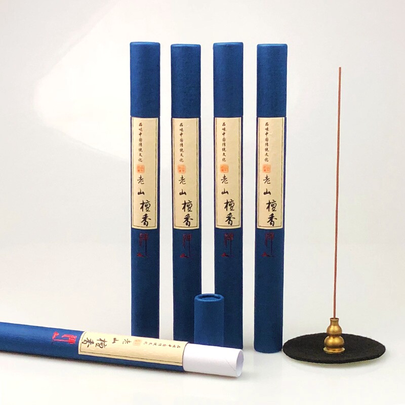 20克老山檀香线香筒檀香线香厂家订做牛皮纸纸香筒香管纸筒纸管