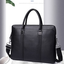 New mens kit genuine leather briefcase for mens business headlining Bull Leather Handbag single shoulderhand with diagonal satchel mens bag
