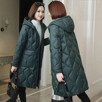 Cotton costume woman's long winter 2022 new Korean version of loose large yard casual cotton fashion foreign cotton jacket coat