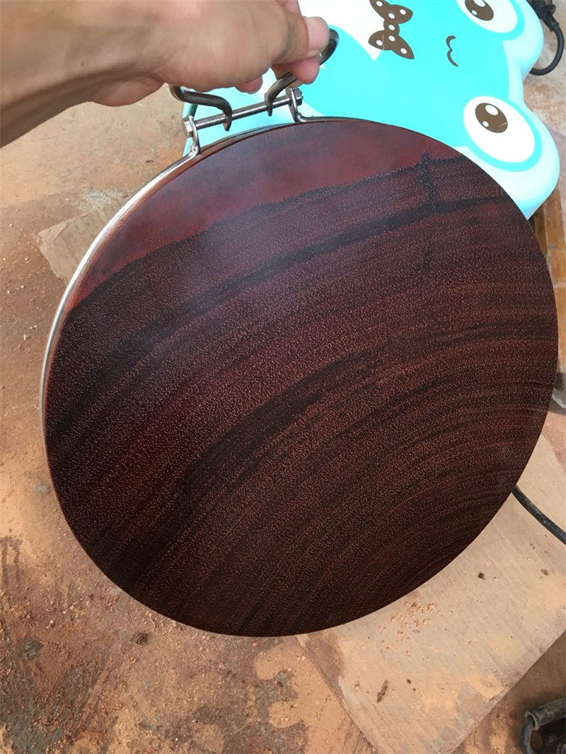 厂家直销正宗越南千年红铁木圆形箍砧板 实木菜板 枧蚬宪木粘案板