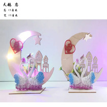 Hotel restaurant sasab platter dishes plate decoration flowers and grass creative small ornaments around the edge of the flower