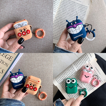 AirPods case Apple wireless headset box iphone cartoon creative bluetooth headset frog lanyard