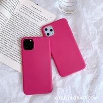 Plum color 11Pro Max Apple X XS XR mobile phone case iPhone6s 8plus 7 female 6p tide ins set
