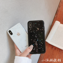 Transparent Glitter Stars 8plus Apple X Phone Case XS Max XR iPhone7 6s Silicone Soft Case Womens