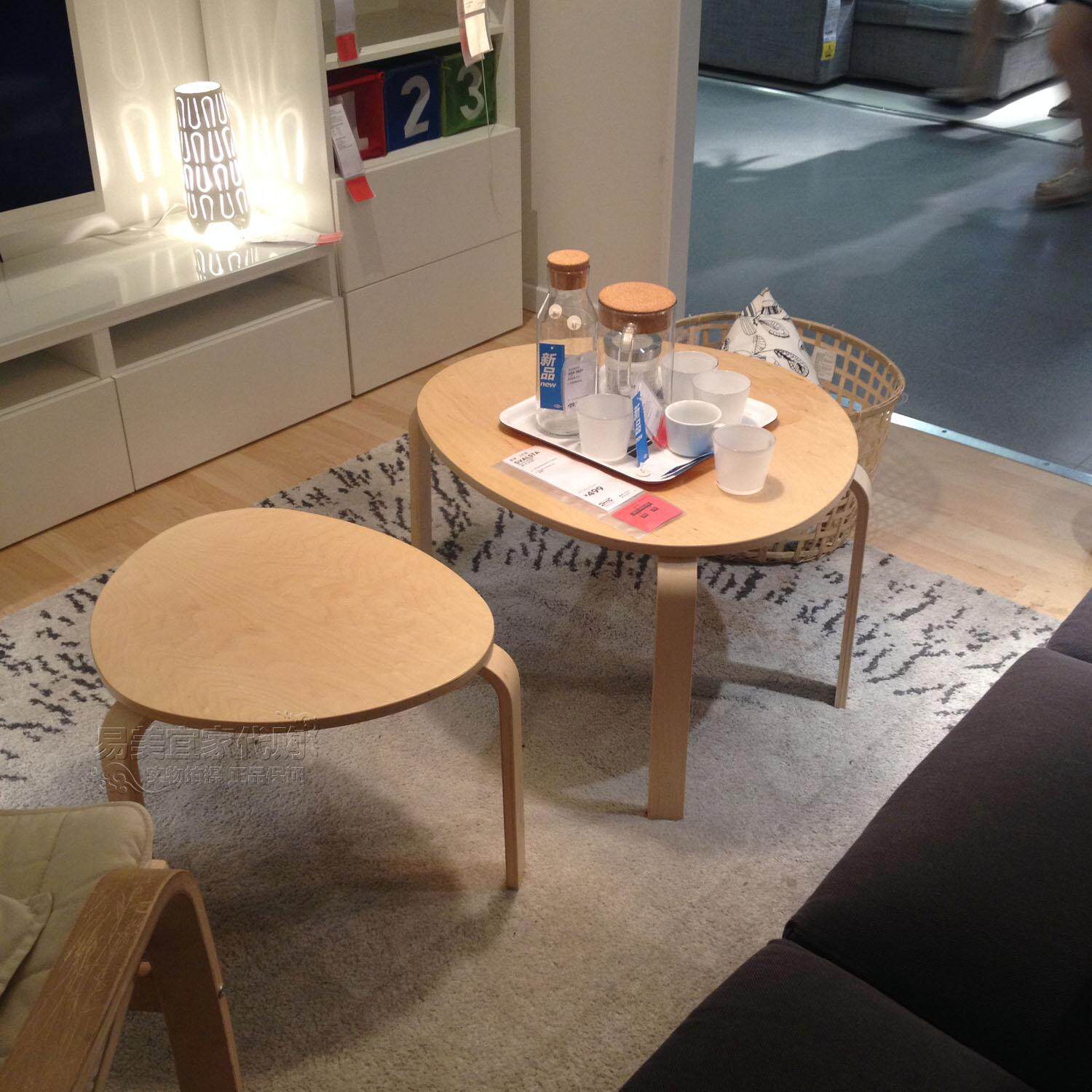 宜家国内代购 ikea 斯瓦斯塔 边几 角几 茶几 边桌小桌2件套_7折现价