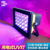 Rechargeable convenient UV curing UV shadowless glue Mobile phone screen bonding Fluorescent lamp Stage performance black light lamp