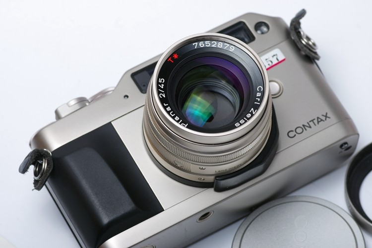 康泰时 contax g1 绿标 g45 套机 45/2 胶卷 旁轴 相机 日期背