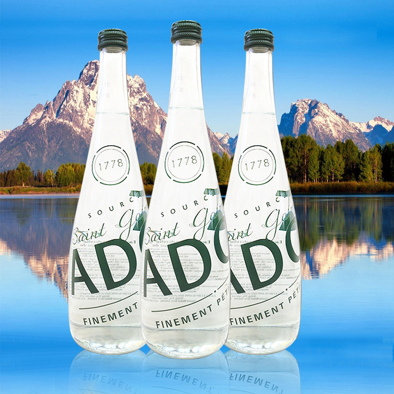 法国原装进口badoit波多含气天然矿泉水750ml玻璃瓶 pk 巴黎水_8折