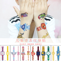 Cartoon Watch Tattoo Sticker Small Fresh Colorful Waterproof Durable Safe Nontoxic Cute Teen Girl Tattoo Sticker