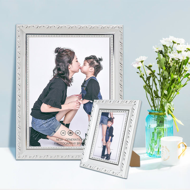 solid wood european style photo frame table 7 10 12 16 20 24 inch photo nting wall no hole picture frame customization